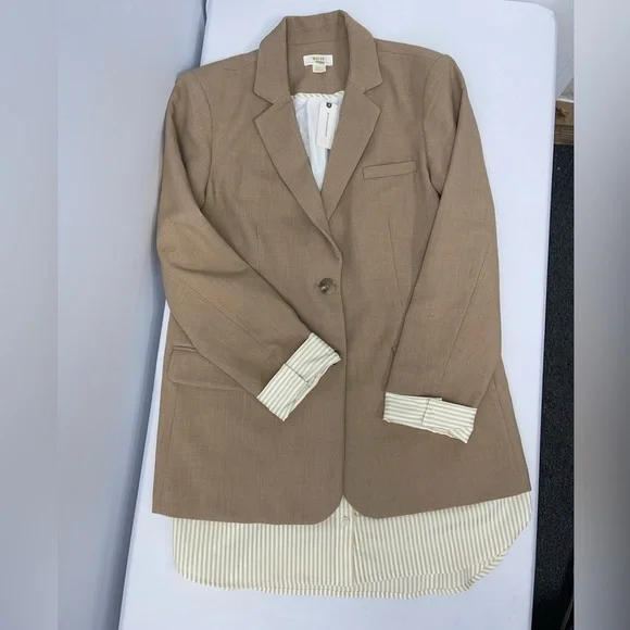 Anthropologie neutral blazer (B6#5)